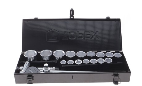 Набор головок с насадками (20 предметов) (3/4") - Topex 38D296