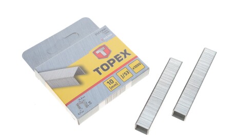 Скоба для степлера 11,3x0,7x10 mm 1000 од. - Topex 41E310
