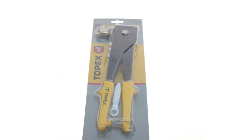 Заклепочник для заклепок алюминиевых (d=2.4/3.2/4.0/4.8mm) (2 позиции) - Topex 43E712