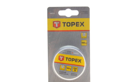 Припой оловянный (d=0.7mm) (100g) - Topex 44E512