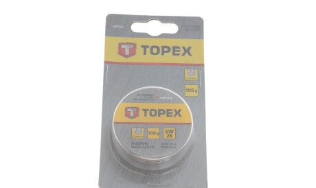 Припой оловянный (d=1.0mm) (100g) - Topex 44E514