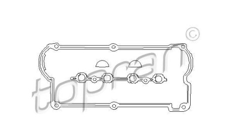 Комплект прокладок, крышка головки цилиндра - TOPRAN / HANS PRIES 100 271