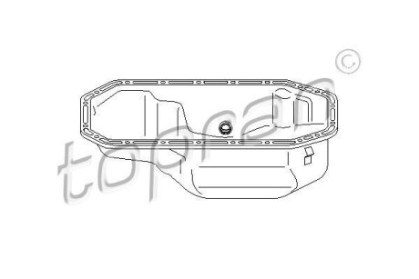 Масляный поддон - (030103601, 030103601A, 030103601C) TOPRAN / HANS PRIES 100547