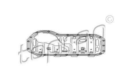 Накладка, маслянный поддон - TOPRAN / HANS PRIES 100 714