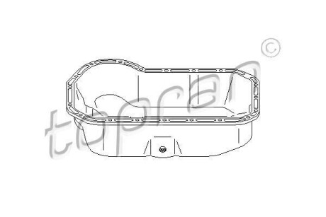 Масляный поддон - (028103601, 032103601, 049103601) TOPRAN / HANS PRIES 100832