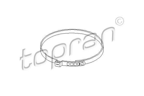 Елементи паливного бака (зажим шланга) - TOPRAN / HANS PRIES 102 592