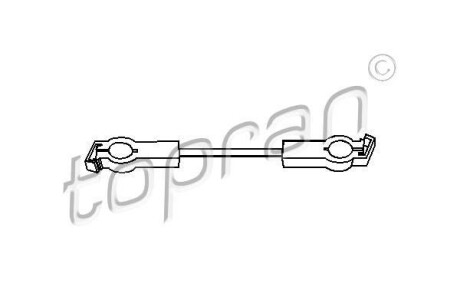 Механізм наконечника поперечної рульової тяги (138mm) VW GOLF I, JETTA I 1.5-1.6D 04.74-02.84 - ((171711574A)) TOPRAN / HANS PRIES 102 640