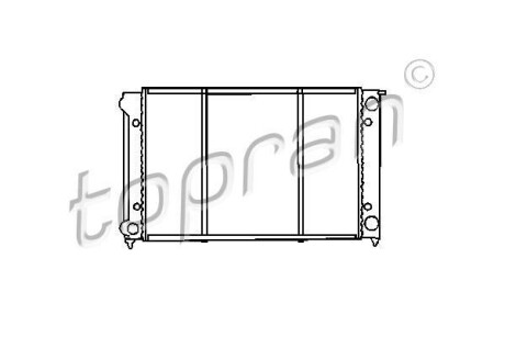 Радіатор, охолодження двигуна - (191121253D, 191121253K) TOPRAN / HANS PRIES 102726