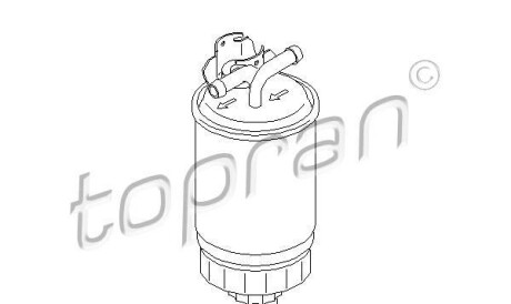 Топливный фильтр - TOPRAN / HANS PRIES 102 732