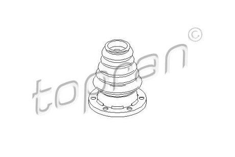 Пильник ШРКШ - (1J0498201A, 1J0498201ASK) TOPRAN / HANS PRIES 102 777