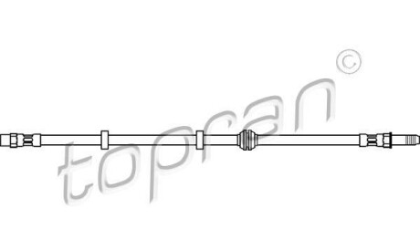 Тормозной шланг - TOPRAN / HANS PRIES 103 067