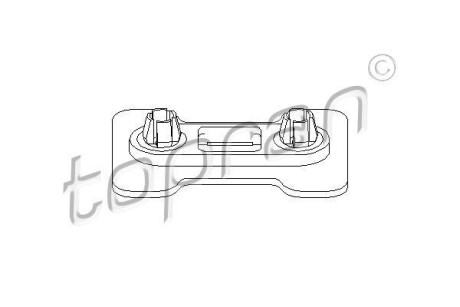 Кронштейн, буфер - TOPRAN / HANS PRIES 103090