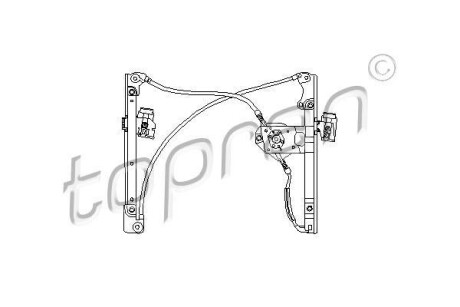 Подъемное устройство для окон - (1H0837401A, 1H0837401B, 1H0837401C) TOPRAN / HANS PRIES 103099