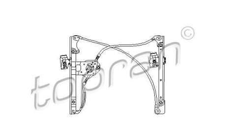 Подъемное устройство для окон - (1H0837402B) TOPRAN / HANS PRIES 103 100
