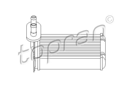 Теплообменник, отопление салона - TOPRAN / HANS PRIES 103 147