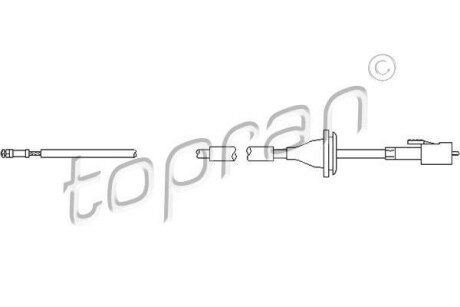 Тросик спидометра - TOPRAN / HANS PRIES 103336