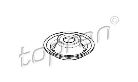 Тарелка пружины - (357412341A, 1J0412341) TOPRAN / HANS PRIES 103 492