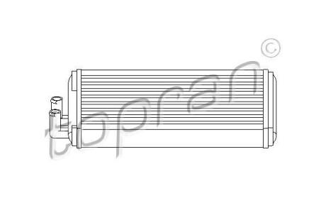 Теплообменник, отопление салона - TOPRAN / HANS PRIES 103 705