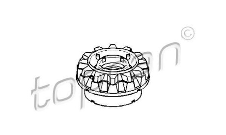 Опора стойки амортизатора - TOPRAN / HANS PRIES 104 003