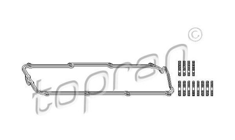 Комплект прокладок, крышка головки цилиндра - TOPRAN / HANS PRIES 107 144