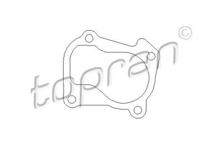 Прокладка, труба выхлопного газа - (635270, 95VW9451CA, 1H025311) TOPRAN / HANS PRIES 107 204
