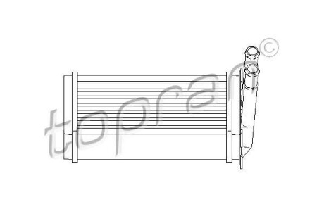 Теплообменник, отопление салона - TOPRAN / HANS PRIES 107 407