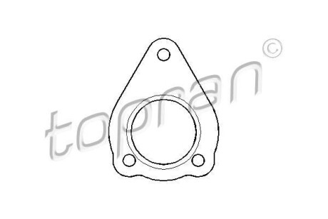 Прокладка, труба вихлопного газа - TOPRAN / HANS PRIES 107440