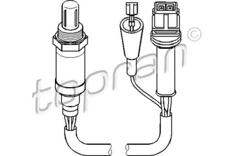 Лямбда-зонд - (034906265F, 077906265F) TOPRAN / HANS PRIES 107 542
