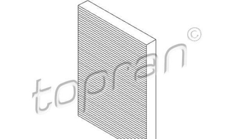 Фильтр, воздух во внутренном пространстве - (23456097) TOPRAN / HANS PRIES 108 407