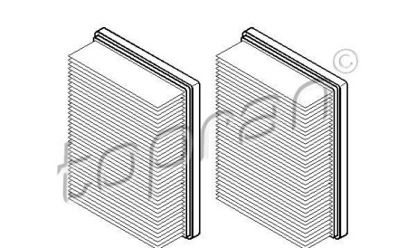 Воздушный фильтр - TOPRAN / HANS PRIES 108 674