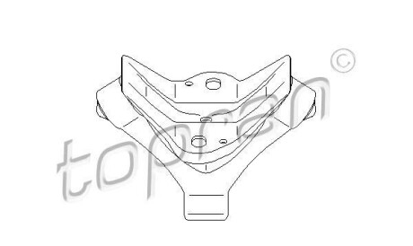 Кронштейн, глушитель - TOPRAN / HANS PRIES 108 731