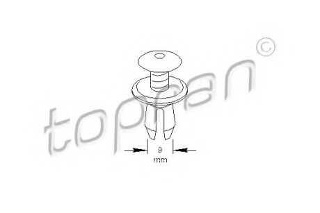 Пружинный зажим - (7H086729901C, 70186729901C, 701867299) TOPRAN / HANS PRIES 108 803