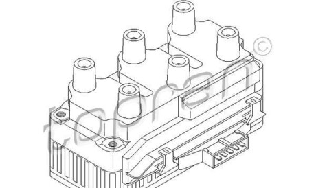 Коммутатор, система зажигания - TOPRAN / HANS PRIES 108 957