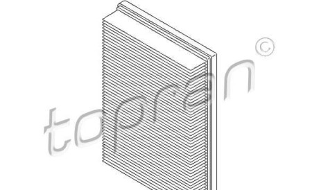 Воздушный фильтр - TOPRAN / HANS PRIES 109 041