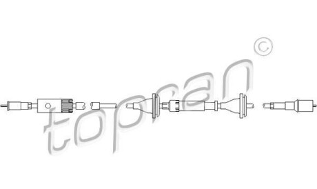 Тросик спидометра - TOPRAN / HANS PRIES 109 050
