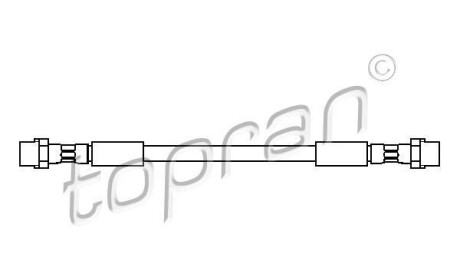 Тормозной шланг - (4B3611721B, 8E0611722B, 3U0611707) TOPRAN / HANS PRIES 109 394