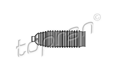Пильник рульової рейки - (00902010, 0902010, 13278357) TOPRAN / HANS PRIES 109440