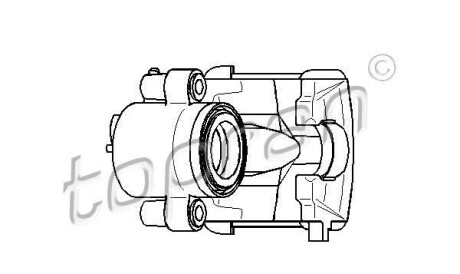 Тормозной суппорт - TOPRAN / HANS PRIES 110 282