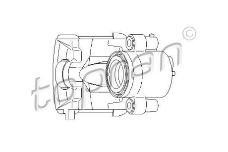 Тормозной суппорт - TOPRAN / HANS PRIES 110283