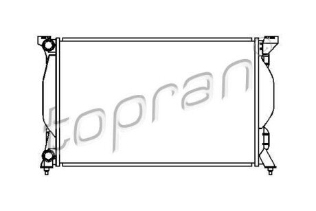 Радіатор, охолодження двигуна - (8E0121251, 8E0121251A) TOPRAN / HANS PRIES 110367