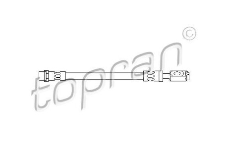 Тормозной шланг - TOPRAN / HANS PRIES 110 413