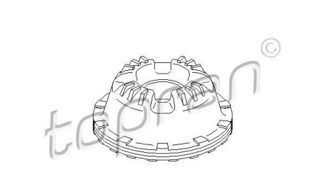 Опора стойки амортизатора - TOPRAN / HANS PRIES 110 447