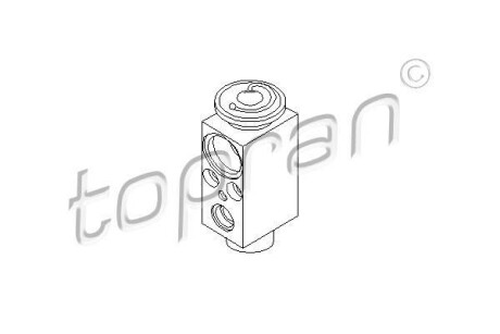 Расширительный клапан, кондиционер - (1019678, 6141463, 6807478) TOPRAN / HANS PRIES 110730