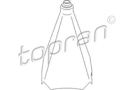Чохол ручки переключення швидкості AUDI A4 B5 1.6-2.8 11.94-09.01 - TOPRAN / HANS PRIES 110 903