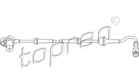 Датчик, частота вращения колеса - TOPRAN / HANS PRIES 111 078