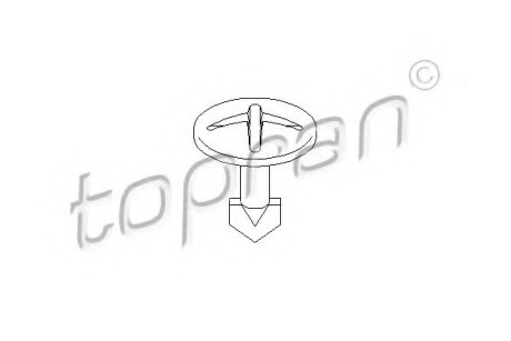 Кріплення молдинга/накладки AUDI A4 B5, A4 B6, A4 B7, A6 ALLROAD C6, A6 C4, A6 C5, A6 C6, ALLROAD C5 SEAT EXEO, EXEO ST 06.94-05.13 - TOPRAN / HANS PRIES 111 112