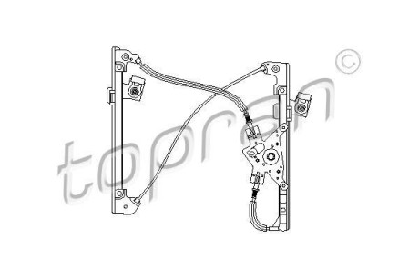 Подъемное устройство для окон - (6K4837401AA, 6K4837401B, 6K4837401C) TOPRAN / HANS PRIES 111 255