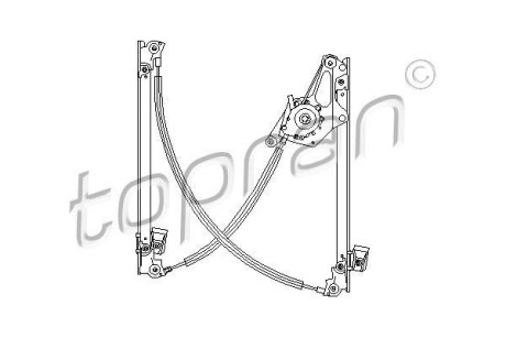 Склопідемник передніх дверей - (1133175, 7M0837461, 6N4959802B) TOPRAN / HANS PRIES 111273
