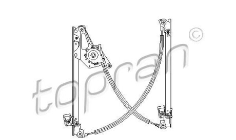 Подъемное устройство для окон - (1133173, 7M0837462, 6N4959802B) TOPRAN / HANS PRIES 111 274