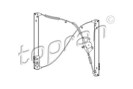 Подъемное устройство для окон - (8E0837461C, 8E0837461B) TOPRAN / HANS PRIES 111275